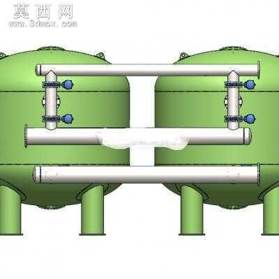 砂滤器、砂滤系统 3D模型
