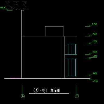 售楼处建筑设计-两层960平 CAD图纸