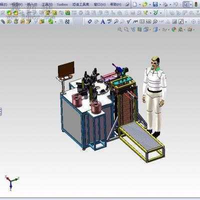 全自动按钮装配机 3D模型