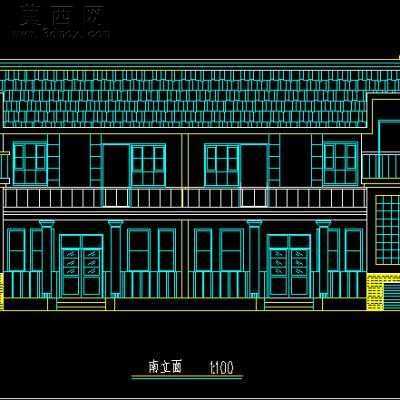 新农村二层建筑设计-140平 CAD图纸