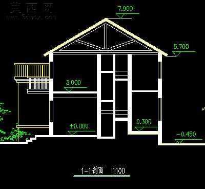 新农村二层建筑设计-140平 CAD图纸