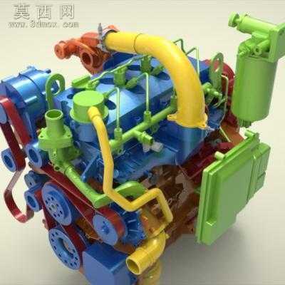 Cummins(康明斯) QSF2.8柴油发动机 3D模型