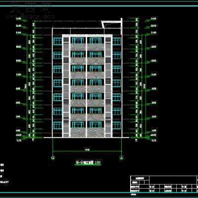 某多层住宅拆迁安置房建筑施工图-6+1层2400平21张CAD图 CAD图纸