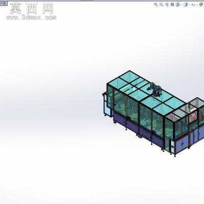 手机FFC软排线自动热压裁剪剥皮上锡全自动生产线 3D模型