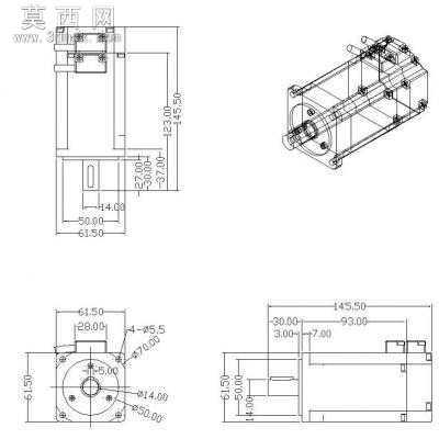 300W����(CS60-03C5AE300W) 3Dģ��