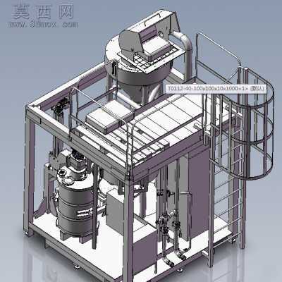 滚筒式搅拌机 3D模型