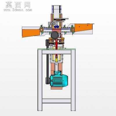 经典的圆柱表面抛光机 3D模型