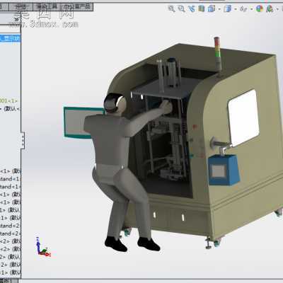 A10非标点胶机设备 3D模型