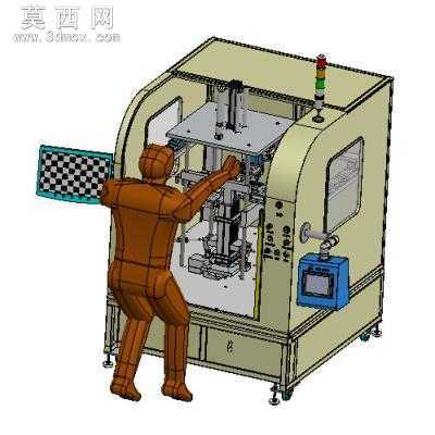 A10非标点胶机设备 3D模型