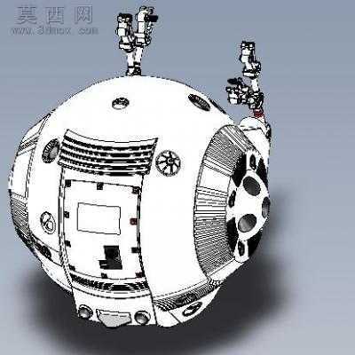 球式吊舱 3D模型