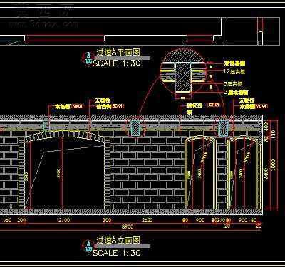 某跃层样板房田园风格装饰施工图-约400平88张CAD图2张效果图 CAD图纸