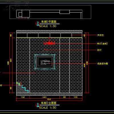 某跃层样板房田园风格装饰施工图-约400平88张CAD图2张效果图 CAD图纸