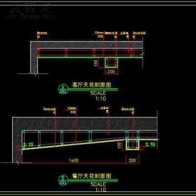 某跃层样板房田园风格装饰施工图-约400平88张CAD图2张效果图 CAD图纸