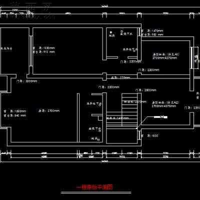 某复式住宅装饰施工图-210平27张CAD图4张效果图 CAD图纸