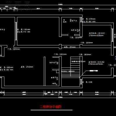 某复式住宅装饰施工图-210平27张CAD图4张效果图 CAD图纸