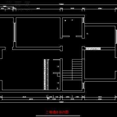 某复式住宅装饰施工图-210平27张CAD图4张效果图 CAD图纸