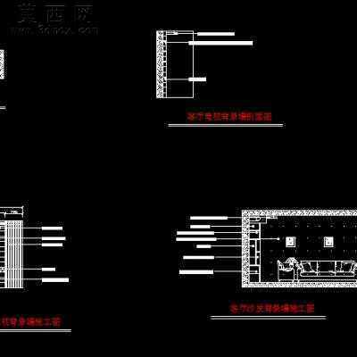 某复式住宅装饰施工图-210平27张CAD图4张效果图 CAD图纸