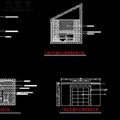 某复式住宅装饰施工图-210平27张CAD图4张效果图 CAD图纸