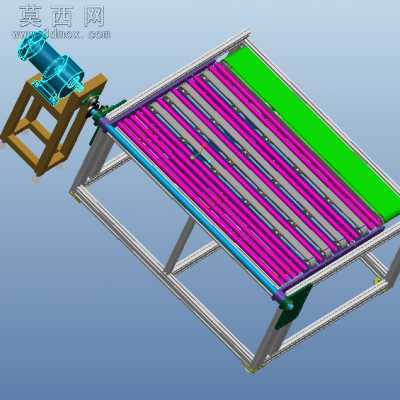 翻转落平机 3D模型