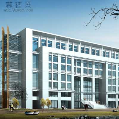 某学院图书馆建筑设计方案及施工图-8层23900平9张CAD图4张效果图 CAD图纸