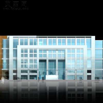 某学院图书馆建筑设计方案及施工图-8层23900平9张CAD图4张效果图 CAD图纸