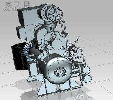 螺杆压缩机 3D模型