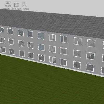 中国古楼建筑设计su模型 3D模型