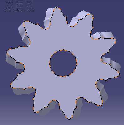 双圆弧齿轮 3D模型