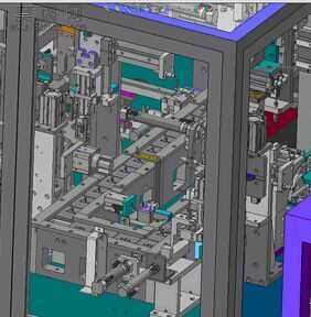 光纤连接器自动组装测试插针自动化设备 3D模型