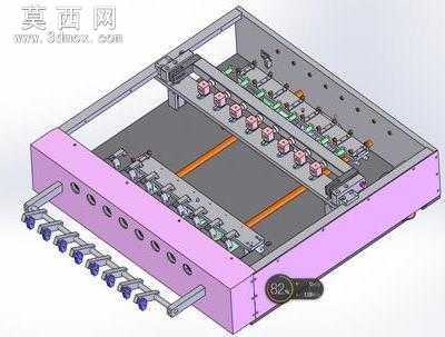 八轴全自动绕线机 3D模型