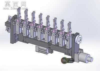 八轴全自动绕线机 3D模型