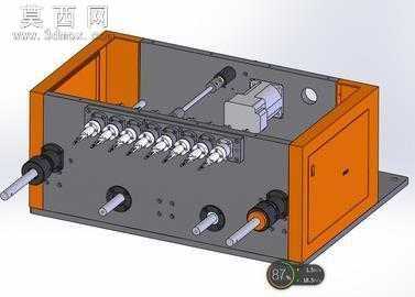 八轴全自动绕线机 3D模型