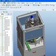 自动化内外洗瓶机 3D模型