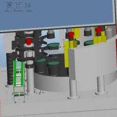 自动化内外洗瓶机 3D模型