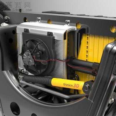 Tesla特斯拉电动汽车电力驱动系统(含悬挂结构) 3D模型