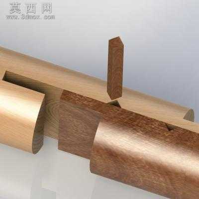 明式楔钉榫 3D模型