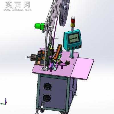 连接器接口插鱼叉装配机显示器插口装配 3D模型
