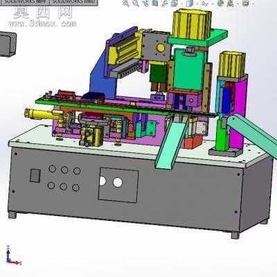 连接器铁壳捺印裁切机 3D模型