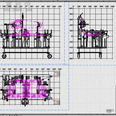 汽车前围板和前围板夹具总成 3D模型