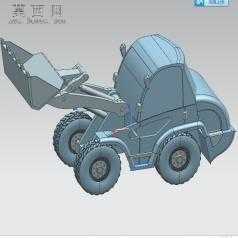 小型挖掘机 3D模型,3DM