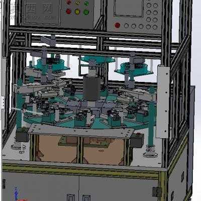 两轴研磨机、抛光机 3D模型