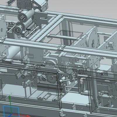 蓄电池极板包片机、全自动包板机 3D模型