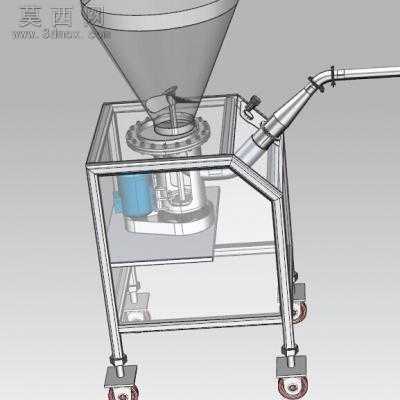 燕麦片加工设备有卧式搅拌机功能 3D模型