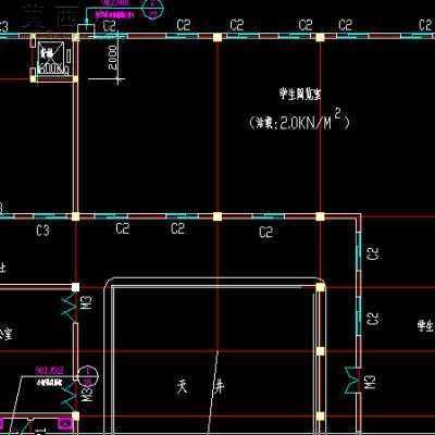 33.6米X30.74米四层某学校图书馆建筑设计方案全套图纸-2600平12张CAD图 CAD图纸