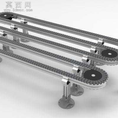 平板链输送机 3D模型