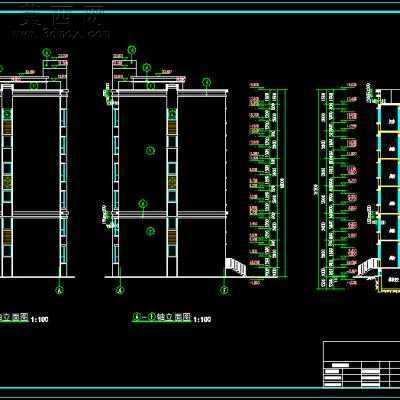 某多层砖混结构住宅楼建筑结构水暖电施工图 CAD图纸