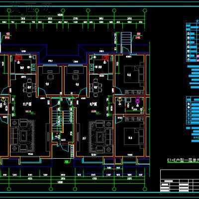 某多层砖混结构住宅楼建筑结构水暖电施工图 CAD图纸