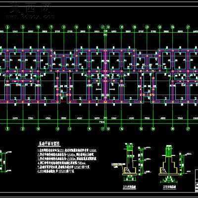 某多层砖混结构住宅楼建筑结构水暖电施工图 CAD图纸
