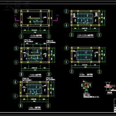某多层砖混结构住宅楼建筑结构水暖电施工图 CAD图纸