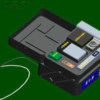 便携执法箱 3D模型